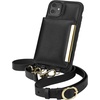 image:imageSmartish iPhone 1212 Pro Crossbody Case for Women  Dancing Queen PurseClutch with Detachable Strap amp Card Holder  Stiletto BlackSilverStiletto BlackGold