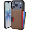 image:imageSmartish iPhone 15 Plus Wallet Case  Wallet Slayer Vol 1 Slim  Protective Credit Card Holder  Drop Tested Hidden Credit Card Slot Cover for Apple iPhone 15 Plus  Black Tie AffairWalnut Woods