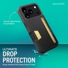 image:imageSmartish iPhone 17 Pro Wallet Case  Phone Grip Finger Loop  Wallet Slayer Vol 2 Slim  Protective Credit Card Holder  Pop Out Ring Kickstand for Apple iPhone 17 Pro  Black Tie Affair