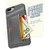 image:imageSmartish iPhone 7 Plus8 Plus Wallet Case  Wallet Slayer Vol 2 Slim Protective Kickstand Credit Card Holder for Apple iPhone 8 Plus7 Plus  Gray AreaGray Area