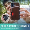 image:imageSmartish iPhone 78  SE Wallet Case  Wallet Slayer Vol 1 Slim  Protective Credit Card Holder  Drop Tested Hidden Credit Card Slot Cover for Apple iPhone 78  SE  Black Tie AffairWalnut Woods
