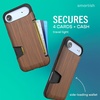 image:imageSmartish iPhone 78  SE Wallet Case  Wallet Slayer Vol 1 Slim  Protective Credit Card Holder  Drop Tested Hidden Credit Card Slot Cover for Apple iPhone 78  SE  Black Tie AffairWalnut Woods