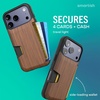 image:imageSmartish iPhone 78  SE Wallet Case  Wallet Slayer Vol 1 Slim  Protective Credit Card Holder  Drop Tested Hidden Credit Card Slot Cover for Apple iPhone 78  SE  Black Tie AffairWalnut Woods