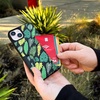 image:imageSmartish iPhone17 Wallet Case  Wallet Slayer Vol 2 Slim  Protective Credit Card Holder wKickstand  Drop Tested Hidden Card Slot Cover for Apple iPhone17  Walnut WoodsLeaf Me Alone