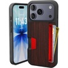 image:imageSmartish iPhone17 Wallet Case  Wallet Slayer Vol 2 Slim  Protective Credit Card Holder wKickstand  Drop Tested Hidden Card Slot Cover for Apple iPhone17  Walnut WoodsWalnut Woods
