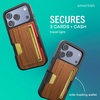 image:imageSmartish iPhone17 Wallet Case  Wallet Slayer Vol 2 Slim  Protective Credit Card Holder wKickstand  Drop Tested Hidden Card Slot Cover for Apple iPhone17  Walnut WoodsWalnut Woods