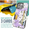 image:imageSmartish iPhone17 Wallet Case  Wallet Slayer Vol 2 Slim  Protective Credit Card Holder wKickstand  Drop Tested Hidden Card Slot Cover for Apple iPhone17  Walnut WoodsVery Cherry Blossom