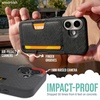 image:imageSmartish iPhone17 Wallet Case  Wallet Slayer Vol 2 Slim  Protective Credit Card Holder wKickstand  Drop Tested Hidden Card Slot Cover for Apple iPhone17  Walnut WoodsBlack Tie Affair