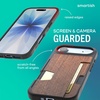 image:imageSmartish iPhone17 Wallet Case  Wallet Slayer Vol 2 Slim  Protective Credit Card Holder wKickstand  Drop Tested Hidden Card Slot Cover for Apple iPhone17  Walnut WoodsWalnut Woods