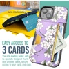 image:imageSmartish iPhone17 Wallet Case  Wallet Slayer Vol 2 Slim  Protective Credit Card Holder wKickstand  Drop Tested Hidden Card Slot Cover for Apple iPhone17  Walnut WoodsVery Cherry Blossom
