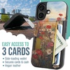 image:imageSmartish iPhone17 Wallet Case  Wallet Slayer Vol 2 Slim  Protective Credit Card Holder wKickstand  Drop Tested Hidden Card Slot Cover for Apple iPhone17  Walnut WoodsWildflower Fields