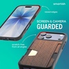 image:imageSmartish iPhone17 Wallet Case  Wallet Slayer Vol 2 Slim  Protective Credit Card Holder wKickstand  Drop Tested Hidden Card Slot Cover for Apple iPhone17  Walnut WoodsWalnut Woods