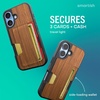 image:imageSmartish iPhone17 Wallet Case  Wallet Slayer Vol 2 Slim  Protective Credit Card Holder wKickstand  Drop Tested Hidden Card Slot Cover for Apple iPhone17  Walnut WoodsWalnut Woods