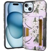 image:imageSmartish iPhone17 Wallet Case  Wallet Slayer Vol 2 Slim  Protective Credit Card Holder wKickstand  Drop Tested Hidden Card Slot Cover for Apple iPhone17  Walnut WoodsVery Cherry Blossom