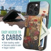 image:imageSmartish iPhone17 Wallet Case  Wallet Slayer Vol 2 Slim  Protective Credit Card Holder wKickstand  Drop Tested Hidden Card Slot Cover for Apple iPhone17  Walnut WoodsWildflower Fields