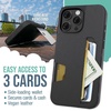 image:imageSmartish iPhone17 Wallet Case  Wallet Slayer Vol 2 Slim  Protective Credit Card Holder wKickstand  Drop Tested Hidden Card Slot Cover for Apple iPhone17  Walnut WoodsBlack Tie Affair