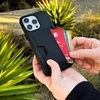 image:imageSmartish iPhone17 Wallet Case  Wallet Slayer Vol 2 Slim  Protective Credit Card Holder wKickstand  Drop Tested Hidden Card Slot Cover for Apple iPhone17  Walnut WoodsBlack Tie Affair