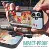 image:imageSmartish iPhone17 Wallet Case  Wallet Slayer Vol 2 Slim  Protective Credit Card Holder wKickstand  Drop Tested Hidden Card Slot Cover for Apple iPhone17  Walnut WoodsWildflower Fields