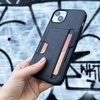 image:imageSmartish iPhone17 Wallet Case  Wallet Slayer Vol 2 Slim  Protective Credit Card Holder wKickstand  Drop Tested Hidden Card Slot Cover for Apple iPhone17  Walnut WoodsBlack Tie Affair