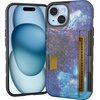 image:imageSmartish iPhone17 Wallet Case  Wallet Slayer Vol 2 Slim  Protective Credit Card Holder wKickstand  Drop Tested Hidden Card Slot Cover for Apple iPhone17  Walnut WoodsSpaced Out