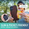 image:imageSmartish iPhone17 Wallet Case  Wallet Slayer Vol 2 Slim  Protective Credit Card Holder wKickstand  Drop Tested Hidden Card Slot Cover for Apple iPhone17  Walnut WoodsWalnut Woods