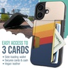 image:imageSmartish iPhone17 Wallet Case  Wallet Slayer Vol 2 Slim  Protective Credit Card Holder wKickstand  Drop Tested Hidden Card Slot Cover for Apple iPhone17  Walnut WoodsStriped Up