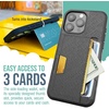 image:imageSmartish iPhone17 Wallet Case  Wallet Slayer Vol 2 Slim  Protective Credit Card Holder wKickstand  Drop Tested Hidden Card Slot Cover for Apple iPhone17  Walnut WoodsBlack Tie Affair