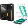 image:imageSmartish iPhone 17 Pro Wallet Case  Screen Protector  Slim  Protective Phone Case Credit Card Holder  2Pack Tempered Glass Screen Protectors for Apple iPhone 17 Pro  Black Tie Affair
