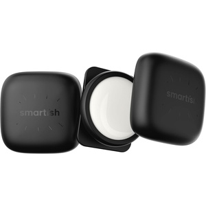 image:imageSmartish Dog Collar Holder for AirTag  Snitch 2 Pack for Apple Air Tag Case for Cat Dog or Pet Collars Fits 5125 Collars Light and Durable Protective AirTags Cover with SlideOn Loop  BlackStickon Mount