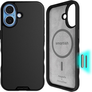 image:imageSmartish iPhone 11 Pro Max Slim Case  Gripmunk Lightweight  Protective Thin Cover Silk  Black Tie AffairBlack w Camera Control MagSafe