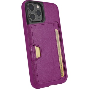 image:imageSmartish iPhone 11 Pro Wallet Case  Wallet Slayer Vol 2 Slim Protective Kickstand Credit Card Holder Silk  Black Tie AffairPurple Reign