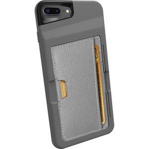 image:imageSmartish iPhone 7 Plus8 Plus Wallet Case  Wallet Slayer Vol 2 Slim Protective Kickstand Credit Card Holder for Apple iPhone 8 Plus7 Plus  Gray AreaGray Area