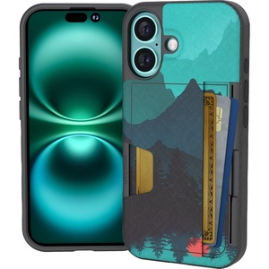 image:imageSmartish iPhone17 Wallet Case  Wallet Slayer Vol 2 Slim  Protective Credit Card Holder wKickstand  Drop Tested Hidden Card Slot Cover for Apple iPhone17  Walnut WoodsMoving Mountains