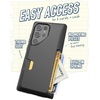 image:imageSmartish Galaxy S23 Ultra Wallet Case  Wallet Slayer Vol 1 Slim  Protective Grip Credit Card Holder  Drop Tested Hidden Card Slot Cover for Samsung Galaxy S23 Ultra  Take a HikeBlack Tie Affair