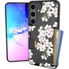 image:imageSmartish Galaxy S24 Plus Wallet Case  Wallet Slayer Vol 1 Slim  Protective Credit Card Holder  Drop Tested Hidden Card Slot Cover Compatible with Samsung Galaxy S24  Black Tie AffairVery Cherry Blossom