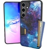 image:imageSmartish Galaxy S24 Plus Wallet Case  Wallet Slayer Vol 1 Slim  Protective Credit Card Holder  Drop Tested Hidden Card Slot Cover Compatible with Samsung Galaxy S24  Black Tie AffairSpaced Out