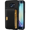 image:imageSmartish Galaxy S6 Wallet Case  Q Card Case for Samsung Galaxy S6  Ultra Slim Protective Kickstand Credit Card Carrying Case CM4  Platinum GoldBlack Onyx