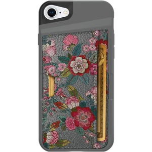image:imageSmartish  Vintage Floral  iPhone SE Wallet Case  Wallet Slayer Vol 2 Slim  Protective Credit Card Holder with Kickstand  Drop Tested Hidden Card Slot Compatible with Apple iPhone SE87