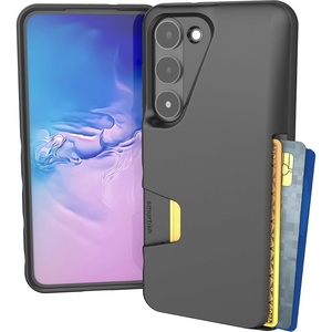 image:imageSmartish Galaxy S23 Ultra Wallet Case  Wallet Slayer Vol 1 Slim  Protective Grip Credit Card Holder  Drop Tested Hidden Card Slot Cover for Samsung Galaxy S23 Ultra  Take a HikeBlack Tie Affair