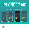 image:imageSmartish iPhone Air Wallet Case  Screen Protector  Slim  Protective Phone Case Credit Card Holder  2Pack Tempered Glass Screen Protectors for Apple iPhone Air  Black Tie Affair