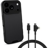 image:imageSmartish iPhone 17 Pro MagSafe Case  USBC to USBCLightning Cable Bundle  Gripmunk  Crown Joule  Magnetic Protective Case with 100W 2in1 Charger  Black