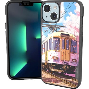 image:imageSmartish  Sakura Express  iPhone 15 Slim Case  Gripmunk Lightweight  Protective Thin Cover  Fits iPhone 15