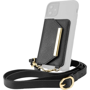 image:imageSmartish Stickon Crossbody Wallet  Dancing Queen Side Piece PurseClutch with Detachable Strap amp Card Holder  Universal Fit for iPhone amp Android Phones  Stiletto BlackSilverStiletto BlackGold