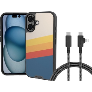 image:imageSmartish iPhone 16 MagSafe Case  USB C Lightning Cable Combo  6 Foot Fabric Wrapped Fast Charging Cable  Magnetic Slim Case Gripmunk for Apple iPhone 16