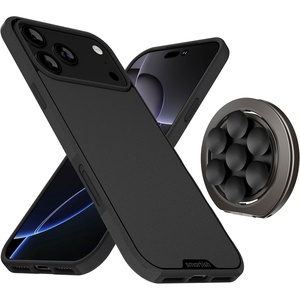 image:imageSmartish iPhone 17 Pro Max MagSafe Case  Magnetic Suction Mount Bundle  Gripmunk  WallFlower  Suction Stick On Phone Mount  Finger Grip Loop for iPhone  Extra Strength Magnets