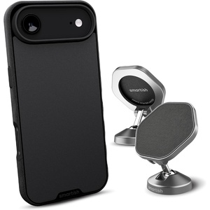 image:imageSmartish iPhone Air MagSafe Case  Magnetic Car Mount Bundle  Gripmunk  Mountaineer Car Mount Stick on Adhesive Phone Holder  Extra Strength Magnet  Black Tie Affair