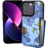 image:imageSmartish  Blue Blooms  iPhone 14 Pro Wallet Case  Wallet Slayer Vol 1 Slim  Protective Credit Card Holder  Fits iPhone 14 Pro