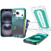 image:imageSmartish iPhone 17 Pro Max Wallet Case  Screen Protector Bundle  Wallet Slayer Vol 1 Tuff Sheet 2Pack Tempered Glass Screen Covers  Extra Strength 9H Glass for Apple iPhone 17 Pro Max  Mountain