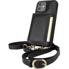 image:imageSmartish iPhone 12 Mini Crossbody Case for Women  Dancing Queen PurseClutch with Detachable Strap amp Card Holder  Ros All DayStiletto BlackGold