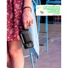 image:imageSmartish iPhone 12 Mini Crossbody Case for Women  Dancing Queen PurseClutch with Detachable Strap amp Card Holder  Ros All DayStiletto BlackSilver